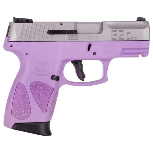 taurus g2c 9mm luger 325in stainlesslight purple pistol 121 rounds 1626891 1